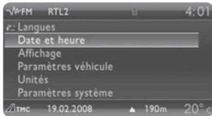 CITROEN C3 II - Menu «SETUP» - 1