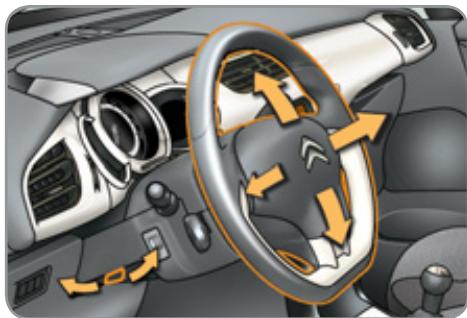 CITROEN C3 II - LE RÉGLAGE DU VOLANT - 1