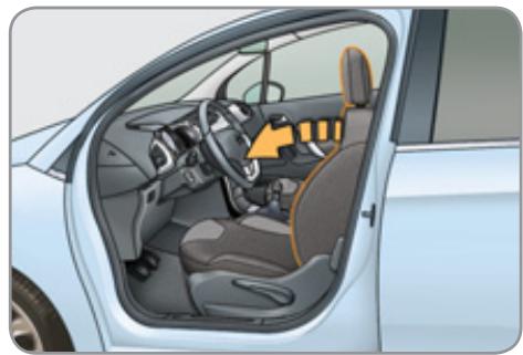 CITROEN C3 II - Réglage de l'inclinaison du dossier - 3