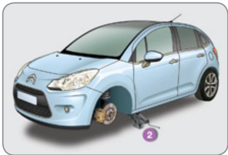 CITROEN C3 II - Montage de la roue - 1