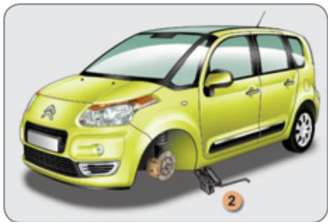 CITROEN C3 II PICASSO - Montage de la roue - 1