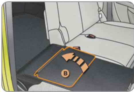 CITROEN C3 II PICASSO - Flaps derrière la banquette - 1
