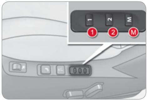 CITROEN C4 II - Mémorisation des positions de conduite - 1