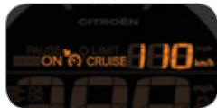 CITROEN PAUSE O LIMIT 100 km/h ON O CRUISE