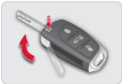 CITROEN C4 II - Ouverture du véhicule avec télécommande 3 boutons - 1