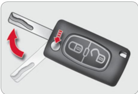 CITROEN C4 II - Ouverture du véhicule avec télécommande 2 boutons - 1