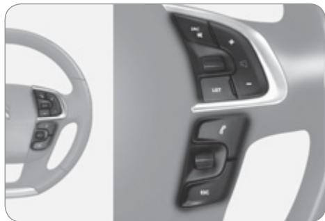 CITROEN C4 II - Commandes du système audio - 1