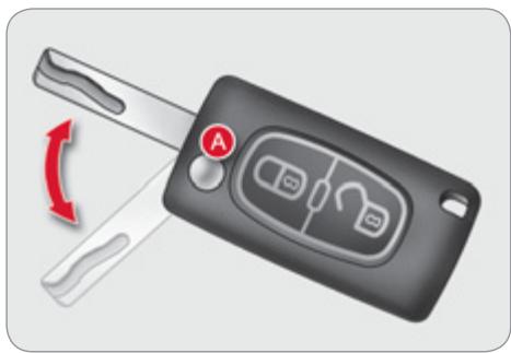CITROEN C4 II - Clé à télécommande 2 boutons - 1