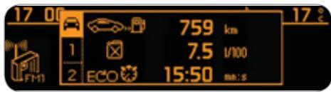 17:00 759 km 7.5 L/100 15:50 mm : s 1 2 ECO