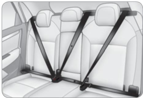 CITROEN C4 II - Ceintures de sécurité arrière - 1
