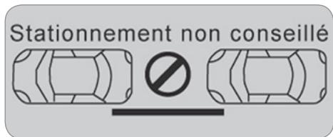 Stationnement non conseillé