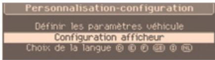 CITROEN C3 PICASSO 2011 - Menu «Personnalisation-Configuration» - 1
