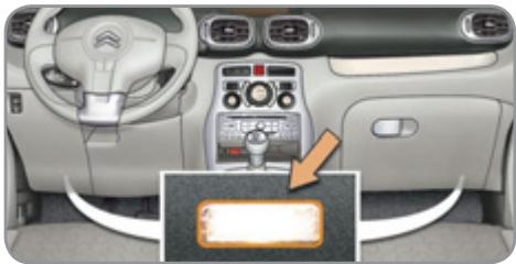 CITROEN C3 PICASSO 2011 - Lecteurs de carte (2 / W5W) - 1