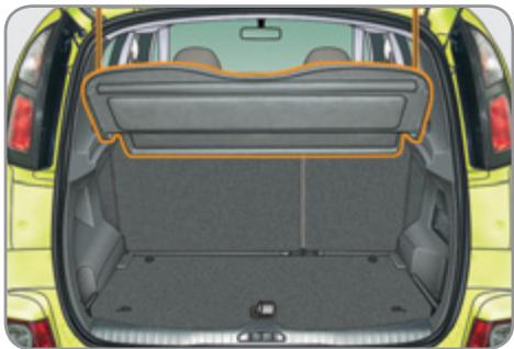CITROEN C3 PICASSO 2011 - Tablette cache-bagages - 1