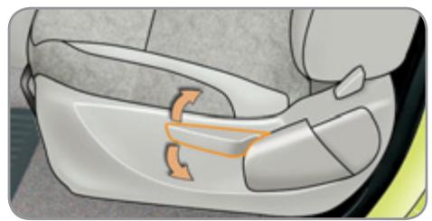 CITROEN C3 PICASSO 2011 - Réglages du siège conducteur - 5