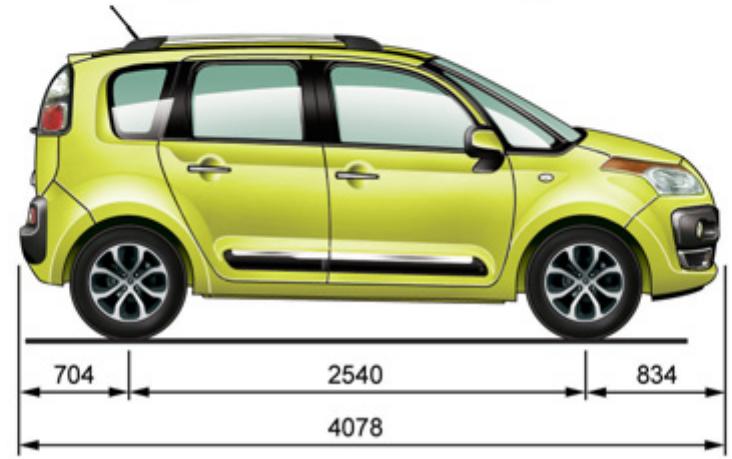 CITROEN C3 PICASSO 2011 - CARACTERISTIQUES TECHNIQUES - 3