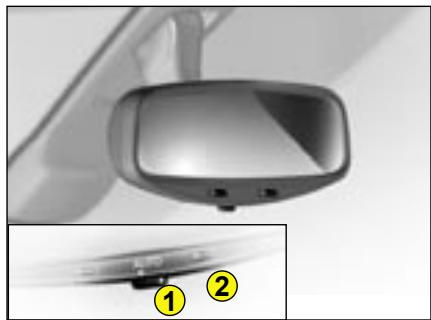 CITROEN C4 1 2006 - Rétroviseur interieur manuel - 1