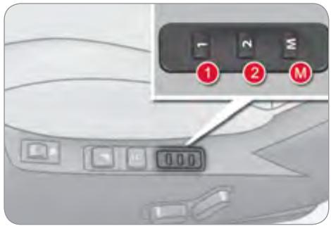 CITROEN C4 2 2010 - Mémorisation des positions de conduite - 1
