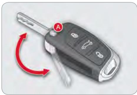 CITROEN C4 2 2010 - Clé à télécommande 3 boutons - 1