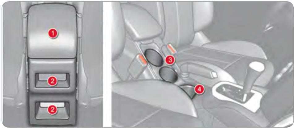 CITROEN C4 2 2010 - CONSOLE CENTRALE SEMI-HAUTE - 1