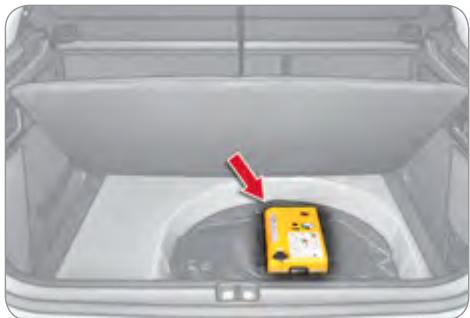 CITROEN C4 2 2010 - KIT DE DÉPANNAGE PROVISOIRE DE PNEUMATIQUE - 1