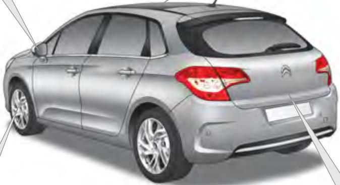 CITROEN C4 2 2010 - Surveillance des angles morts - 1