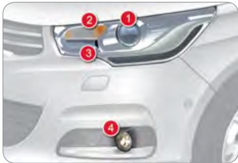 CITROEN C4 2 2010 - Feux avant - 1