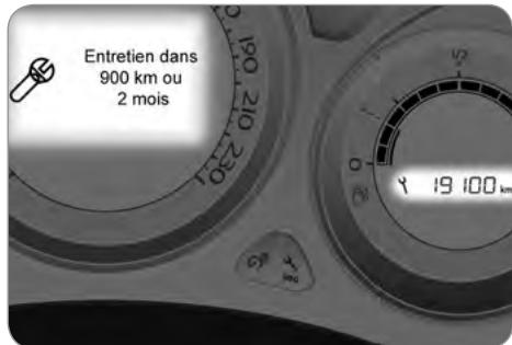 CITROEN C4 2 2010 - Indicateur d'entretien - 1