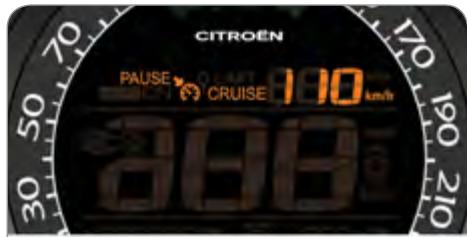 CITROEN C4 2 2010 - Affichage dans le combiné - 1