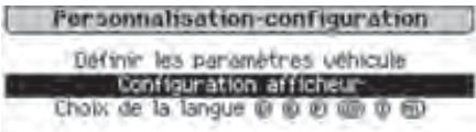 CITROEN DS3 2009 - Menu «personnalisation-configuration - 1
