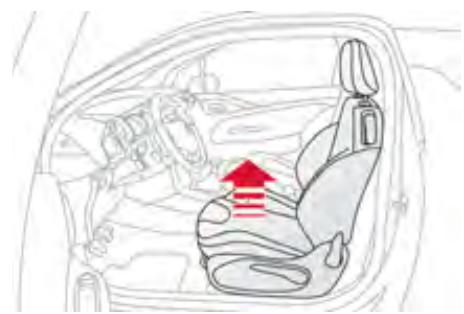 CITROEN DS3 2009 - Réglage longitudinal - 1