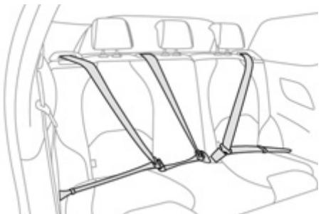CITROEN DS3 2011 - Ceintures de sécurité arrière - 1