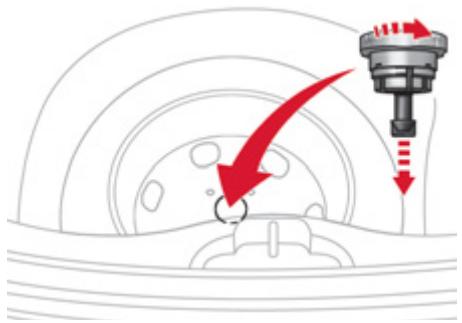 CITROEN DS3 2011 - Fixation de la roue de secours de type «galette» - 2