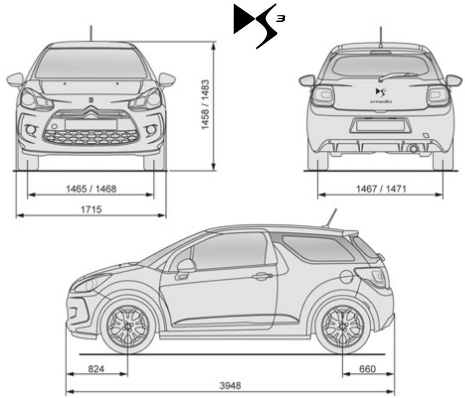 CITROEN DS3 2011 - Caractéristiques techniques - 2