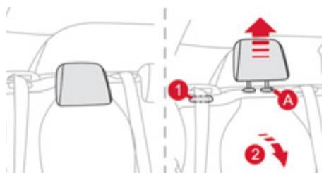CITROEN DS3 2011 - Appuis-tête arrière - 1