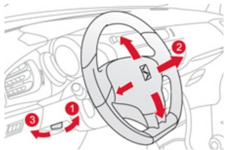 CITROEN DS3 2011 - Réglage du volant - 1