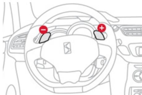 CITROEN DS3 2011 - Commandes sous-volant - 1