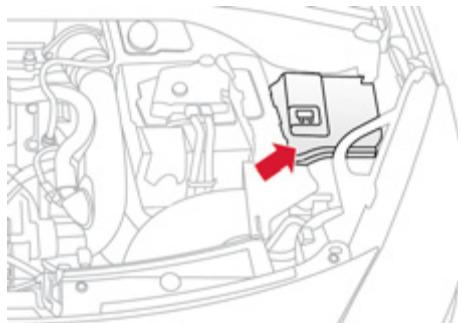 CITROEN DS3 2011 - Fusibles dans le compartiment moteur - 1