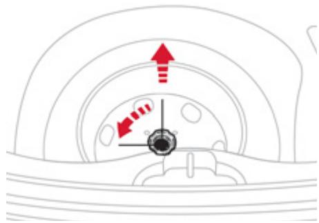 CITROEN DS3 2011 - Fixation de la roue de secours de type «galette» - 1