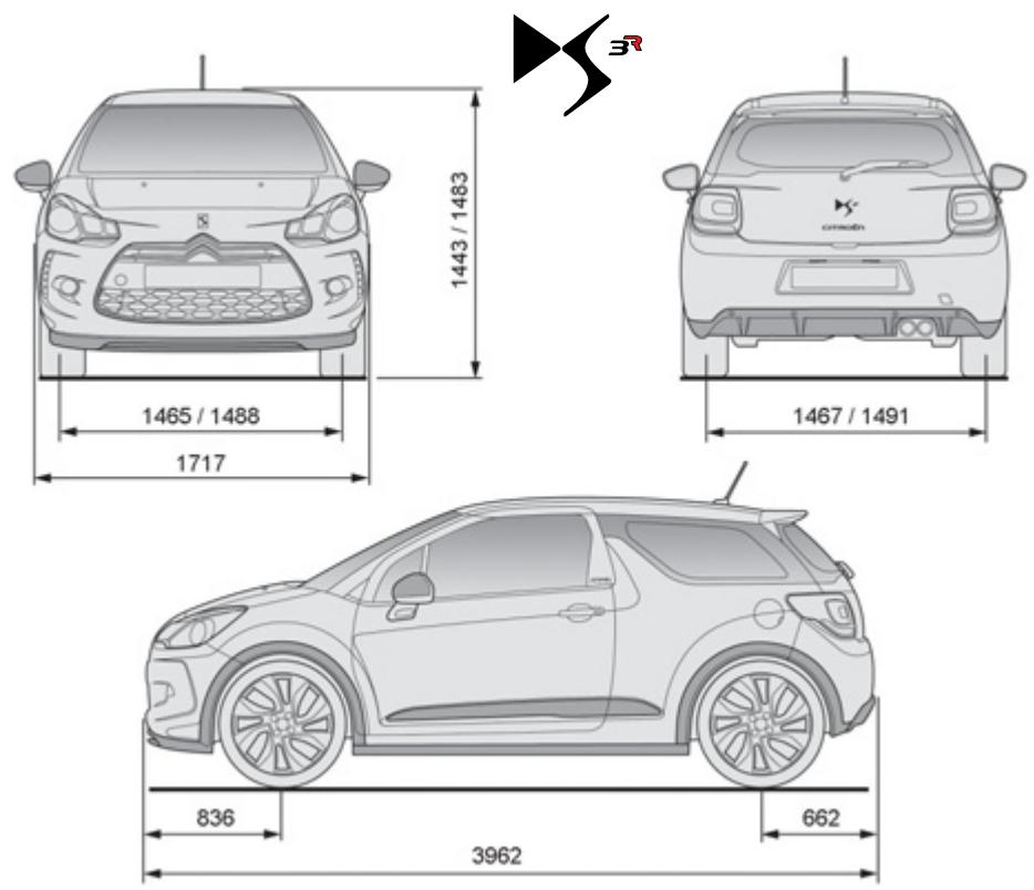 CITROEN DS3 2011 - Caractéristiques techniques - 3