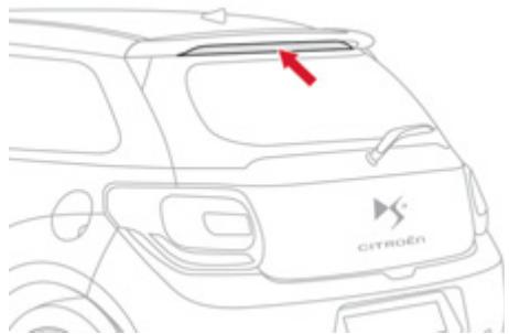 CITROEN DS3 2011 - Changement du troisième feu de stop (4 lampes W5W) - 1