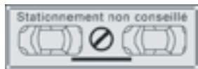 Stationnement non conseillé