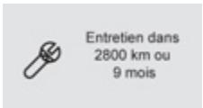 Entretien dans 2800 km ou 9 mois