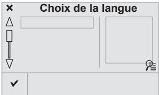 Choix de la langue ✓