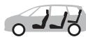 CITROEN GRAND C4 PICASSO 2013 - Réglages pour les passagers de la 2ème rangée - 2