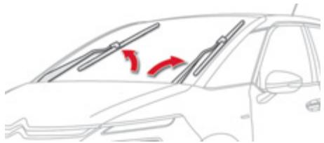 CITROEN GRAND C4 PICASSO 2013 - Position particulière de l'essuie-vitre avant - 1