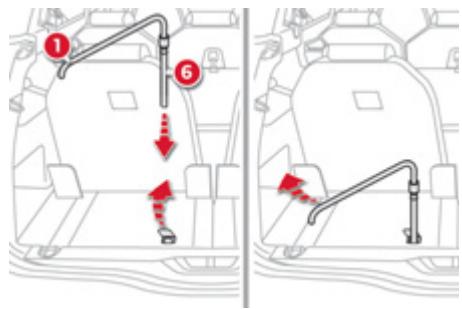 CITROEN GRAND C4 PICASSO 2013 - Accès à la roue de secours\* - 3
