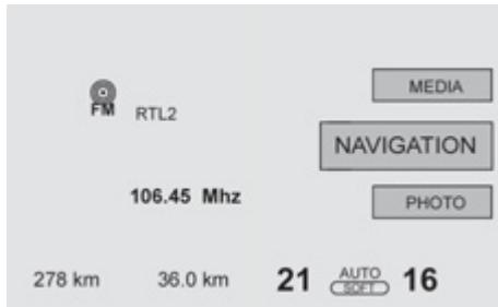 FM RTL2 106.45 Mhz 278 km 36.0 km 21 AUTO 16 MEDIA NAVIGATION PHOTO