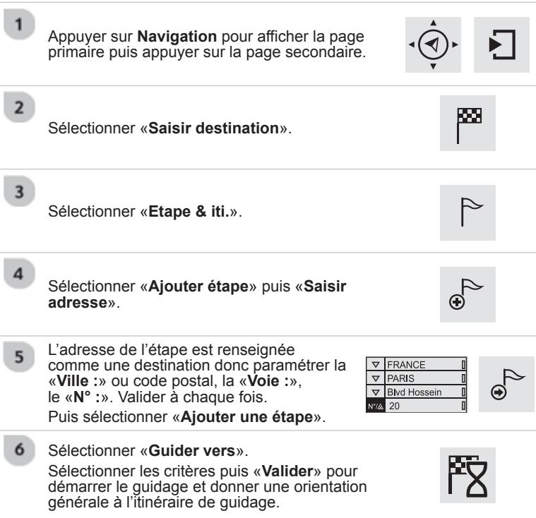 CITROEN GRAND C4 PICASSO 2013 - Ajouter une étape - 1