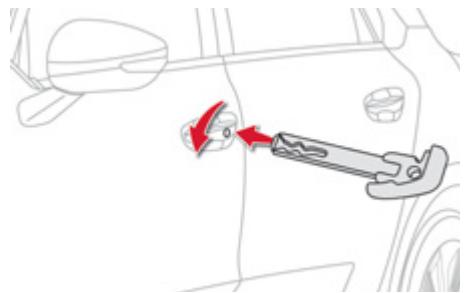 CITROEN GRAND C4 PICASSO 2013 - Ouverture-fermeture de secours avec la clé intégrée - 2